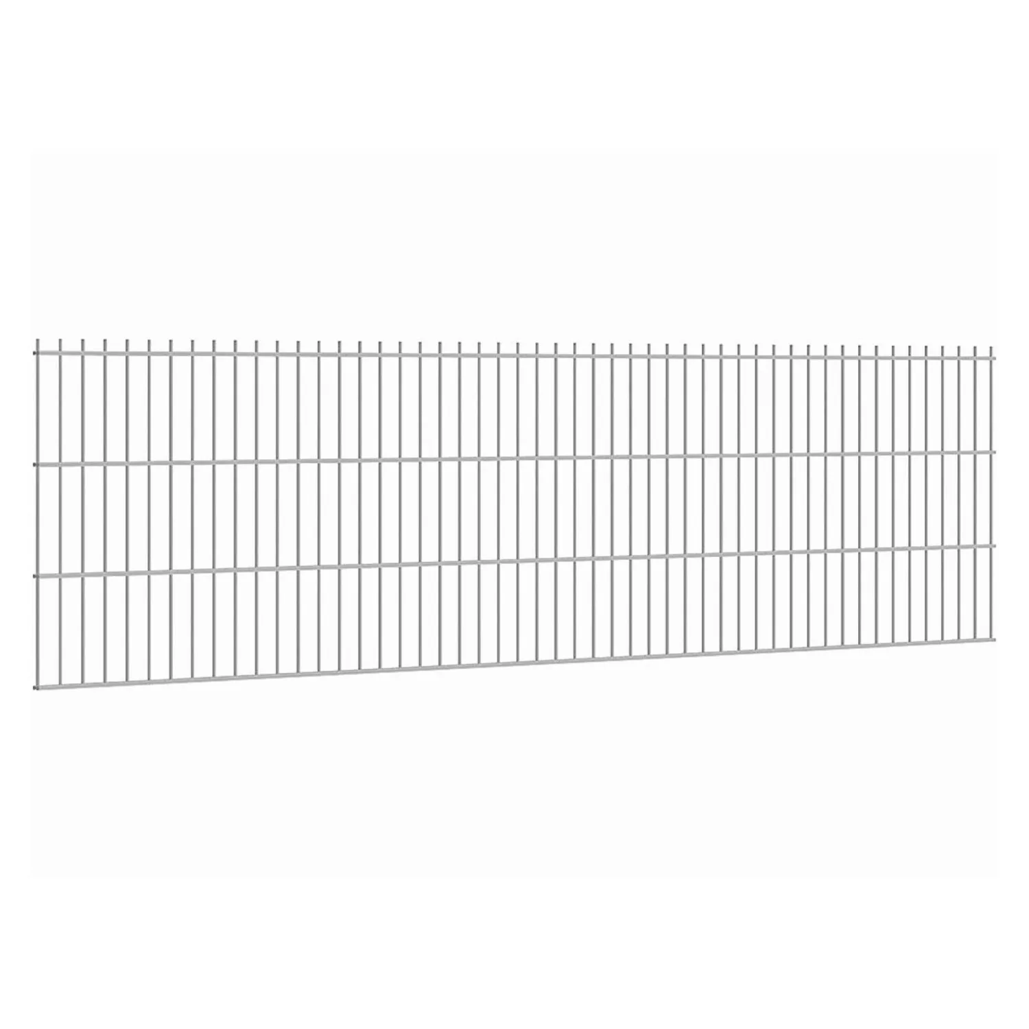 Doppelstabmattenzaun Stärke 8/6/8 Verzinkt 63 x 251 cm günstig online kaufen