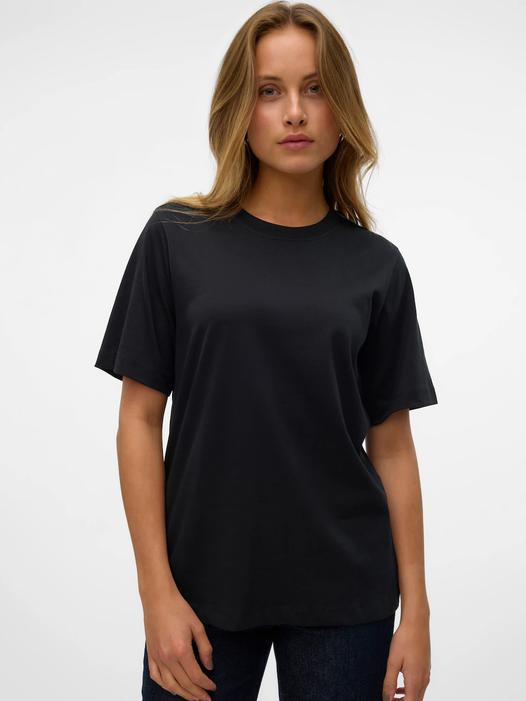 Vero Moda Kurzarmshirt "VMDEMI SS O-NECK TOP JRS" günstig online kaufen