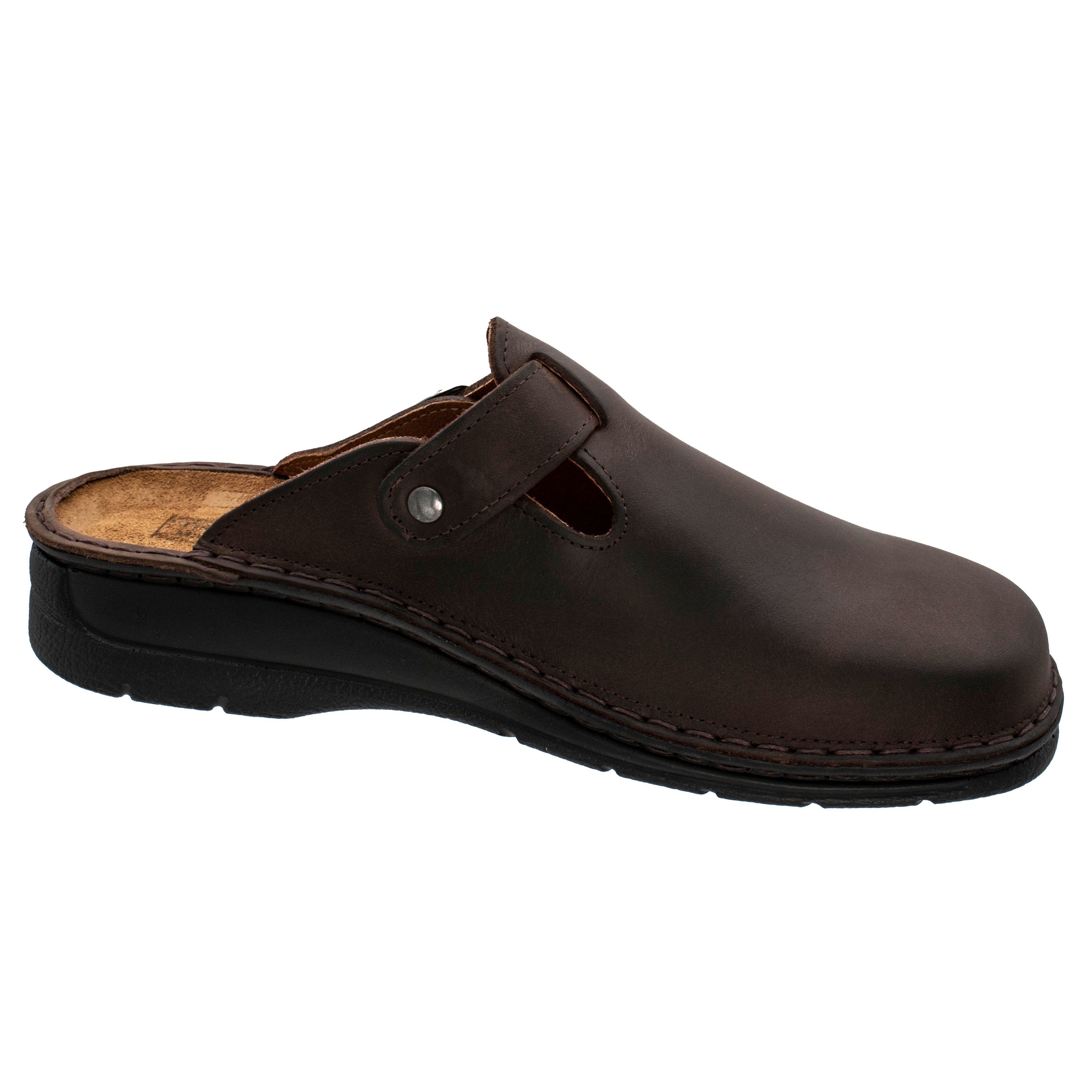 Fischer-Markenschuh Andreas Pantolette aus Nubukleder, Weite günstig online kaufen