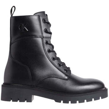 Calvin Klein Jeans Schnürboots "COMBAT BOOT MID ZIP LTH IN CALF", Blockabsa günstig online kaufen