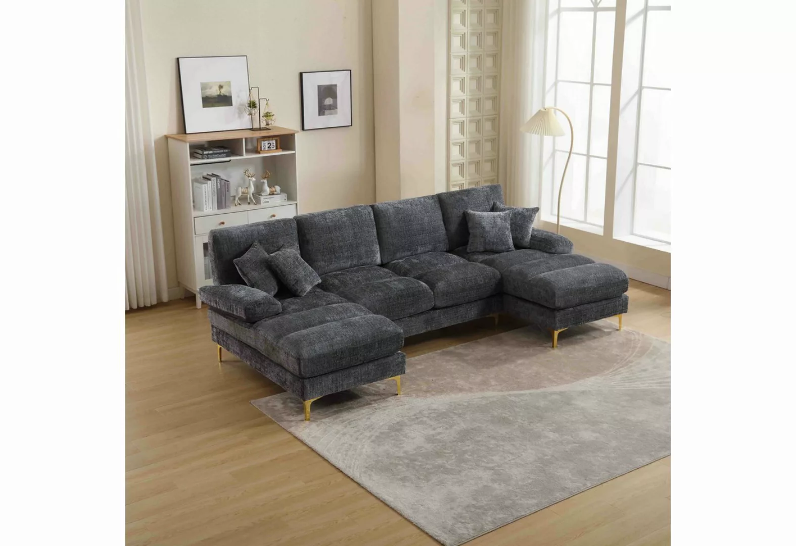 HAUSS SPLOE Sofa Schlafsofa U-förmiges modulares Sofa Weiches Couch mit Pol günstig online kaufen