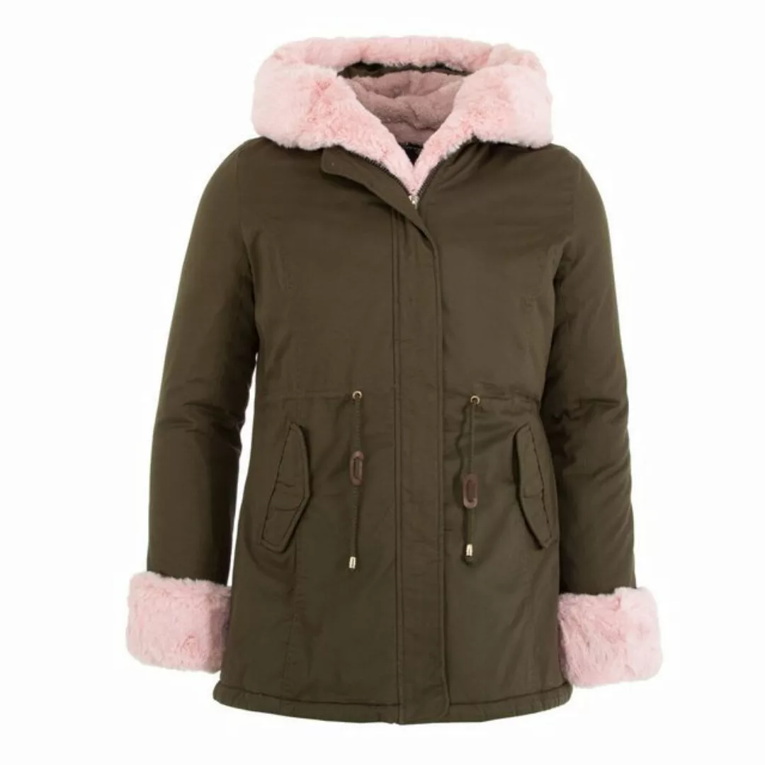 Ital-Design Winterjacke Damen Freizeit (87256603) Kapuze Gefüttert Winterja günstig online kaufen