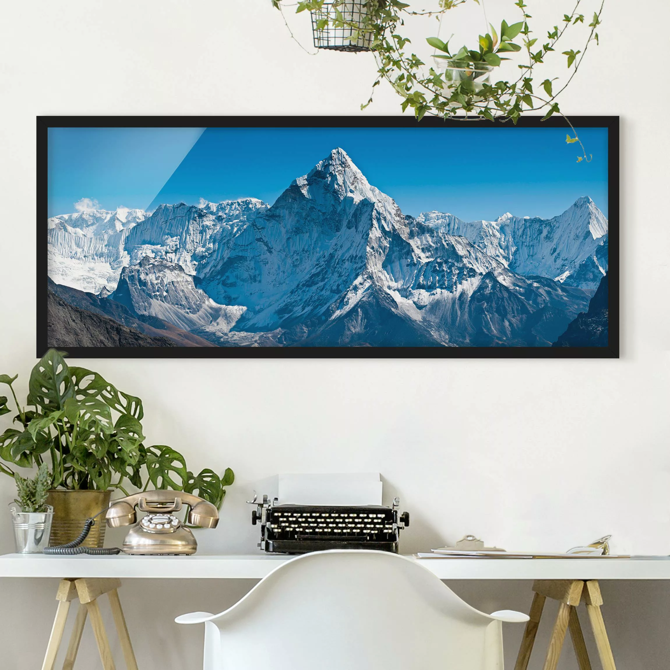 Bild mit Rahmen Natur & Landschaft - Panorama Der Himalaya günstig online kaufen