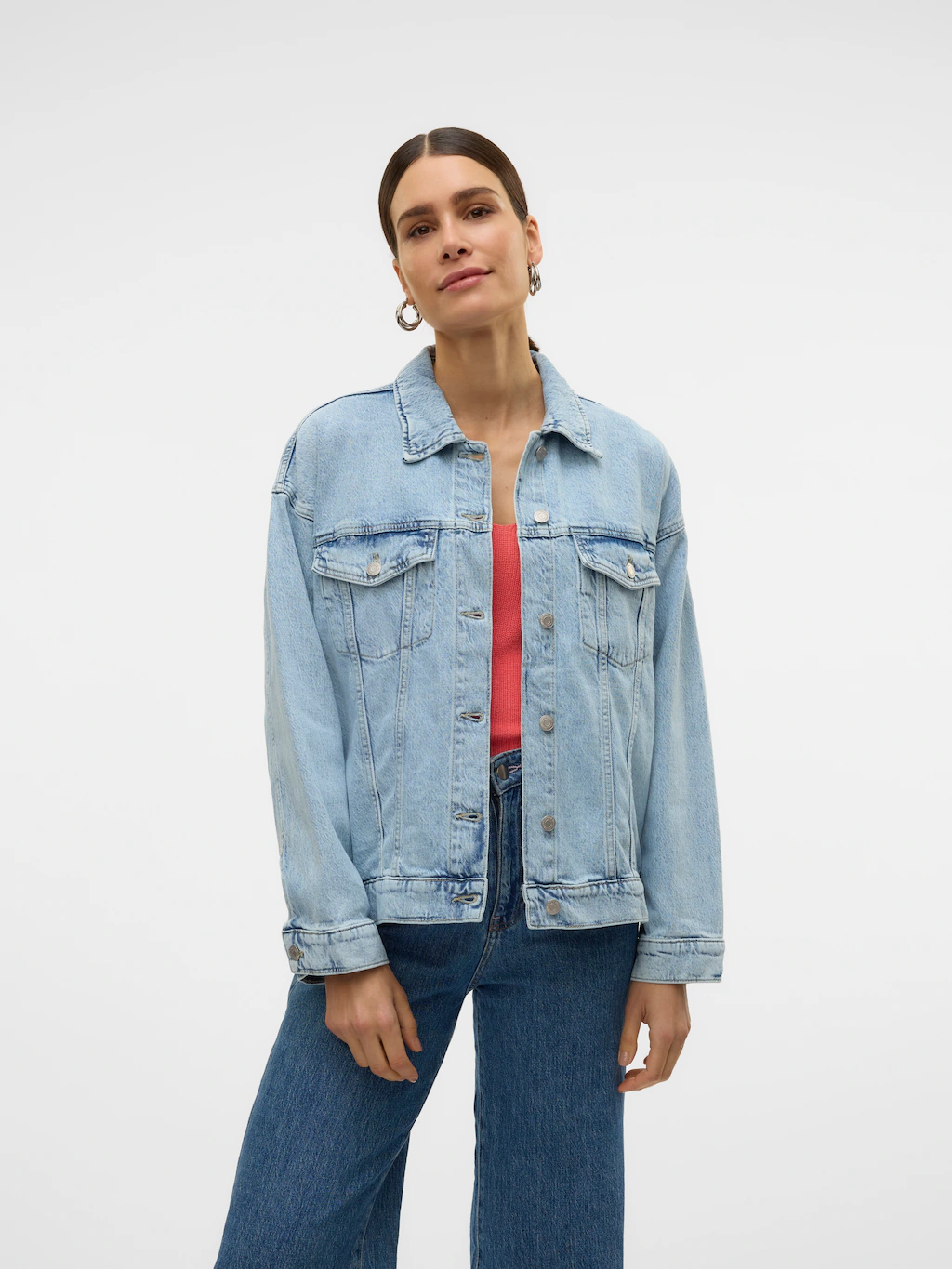 Vero Moda Jeansjacke "VMTESSA LS OVERSIZE DENIM JACKET GA NOOS" günstig online kaufen