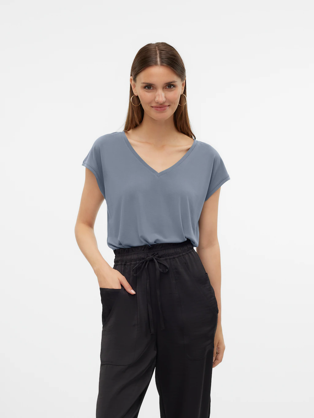 Vero Moda V-Shirt VMFILLI SS V-NECK günstig online kaufen