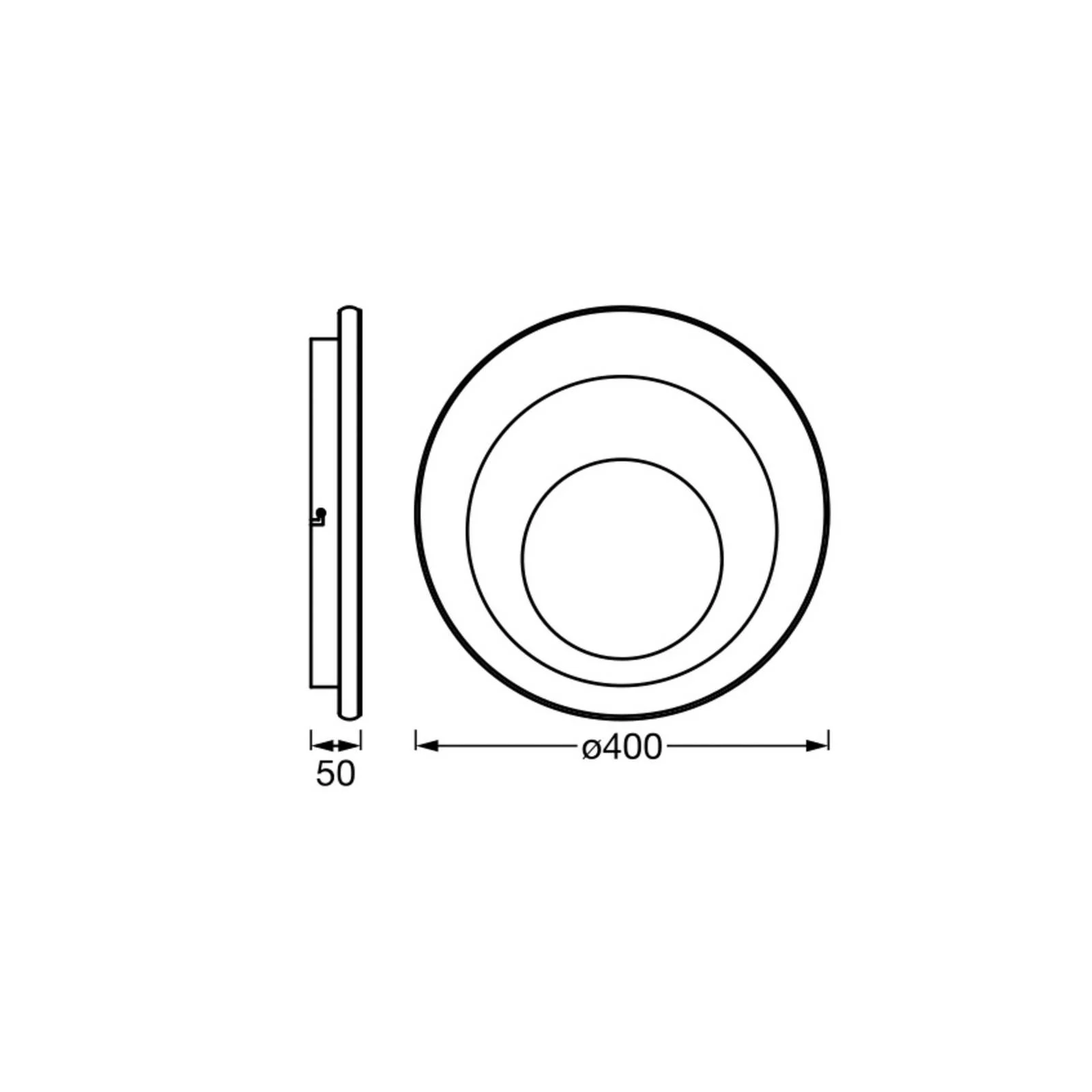 OSRAM LED-Deckenlampe ORBIS SPIRAL ROUND Ø 40cm weiß up/down günstig online kaufen