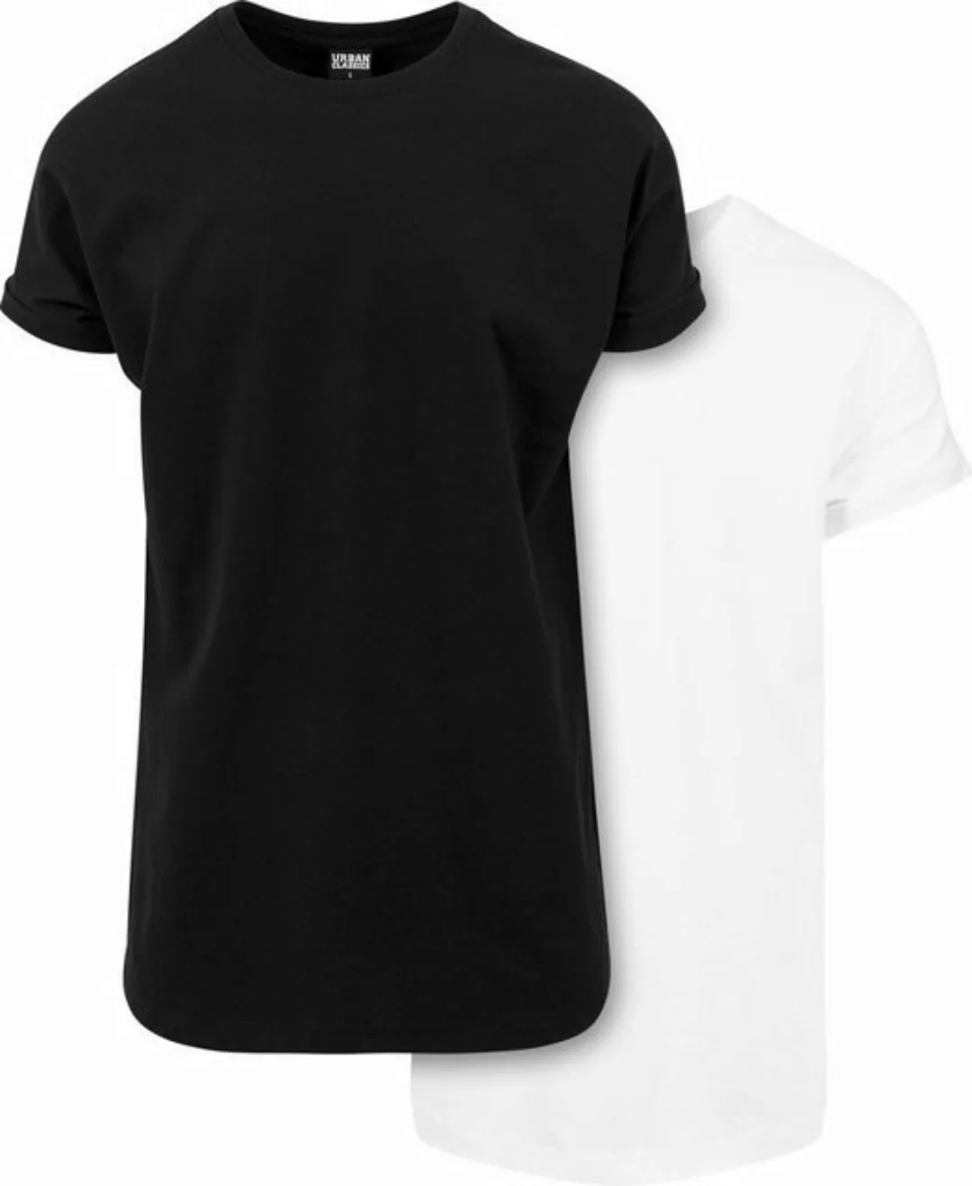 URBAN CLASSICS Kurzarmshirt Urban Classics Herren Pre-Pack Long Shaped Turn günstig online kaufen