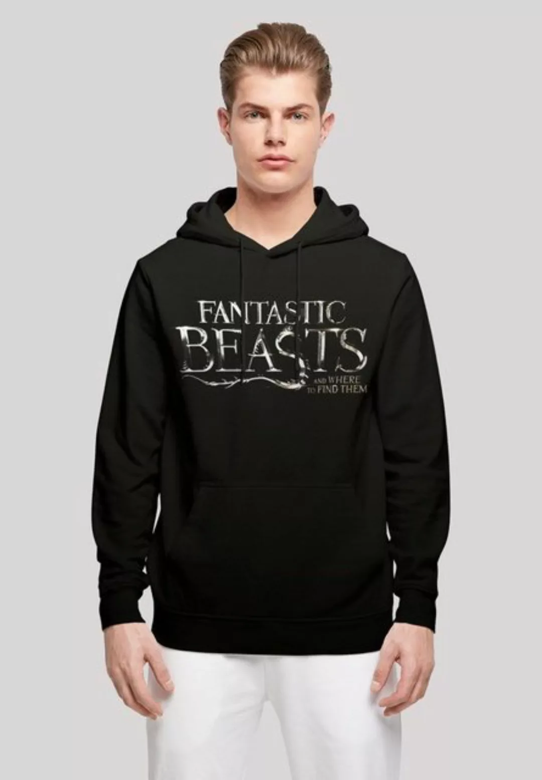 F4NT4STIC Kapuzenpullover "Phantastische Tierwesen Fantastic Beasts Text Lo günstig online kaufen