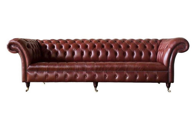 JVmoebel 4-Sitzer Ledersofa Sofa 4 Sitzer Sofas Chesterfield 245cm 100% Led günstig online kaufen