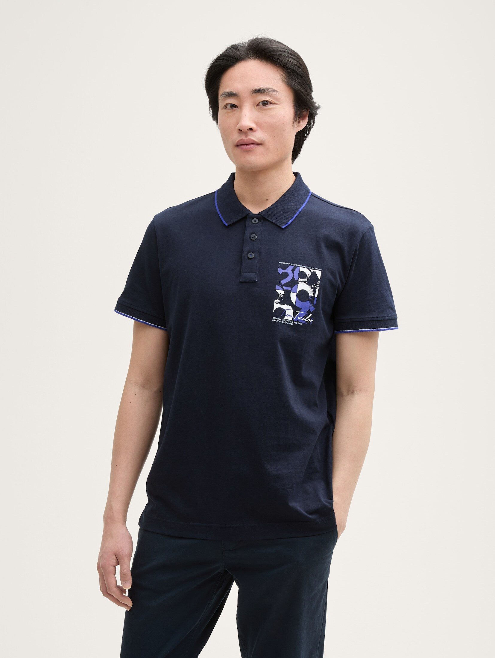 TOM TAILOR Poloshirt Poloshirt mit Logo-Print günstig online kaufen
