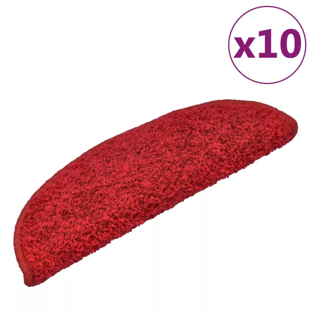 Vidaxl Stufenmatten 10 Stk. 65x25 Cm Rot günstig online kaufen