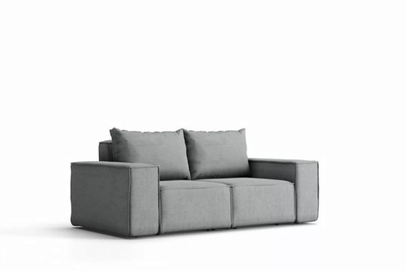 Fun Möbel Loungesofa Gartenmöbel Sofa 2-Sitzer GARDENT, wetterfester Stoff günstig online kaufen