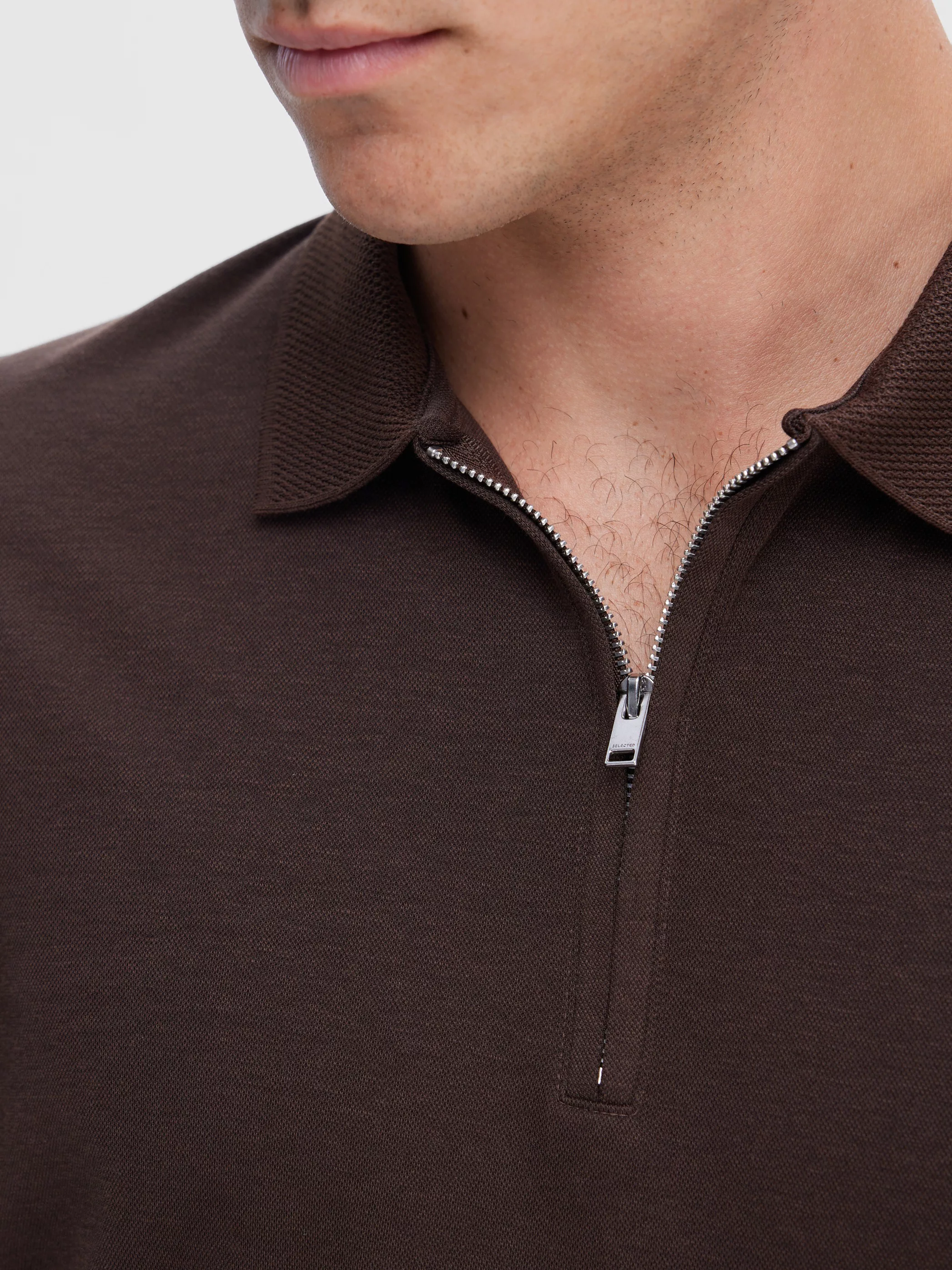 SELECTED HOMME Poloshirt SLHFAVE ZIP SS günstig online kaufen