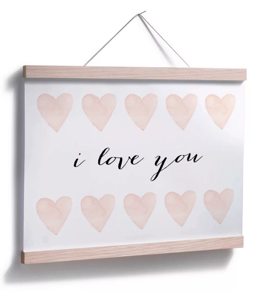 Wall-Art Poster "I love you", Schriftzug, (1 St.) günstig online kaufen