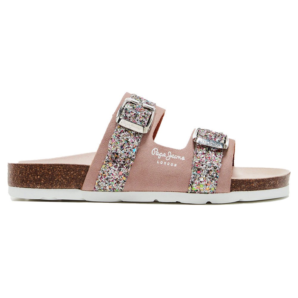 Pepe Jeans Bio Pala Glitter Sandalen EU 34 Mauve Pink günstig online kaufen