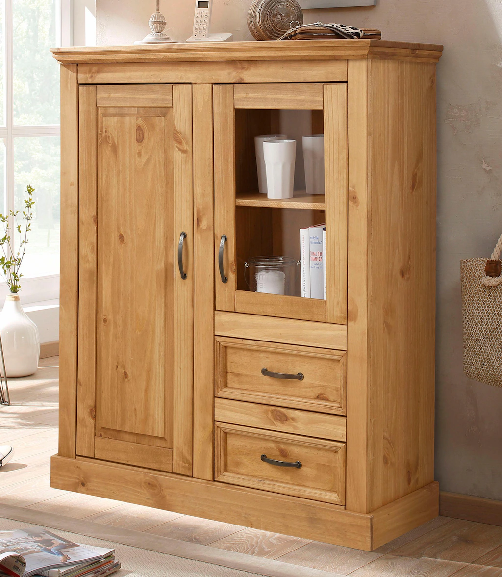 Home affaire Highboard "Selma", Vitrine, Breite 100 cm günstig online kaufen