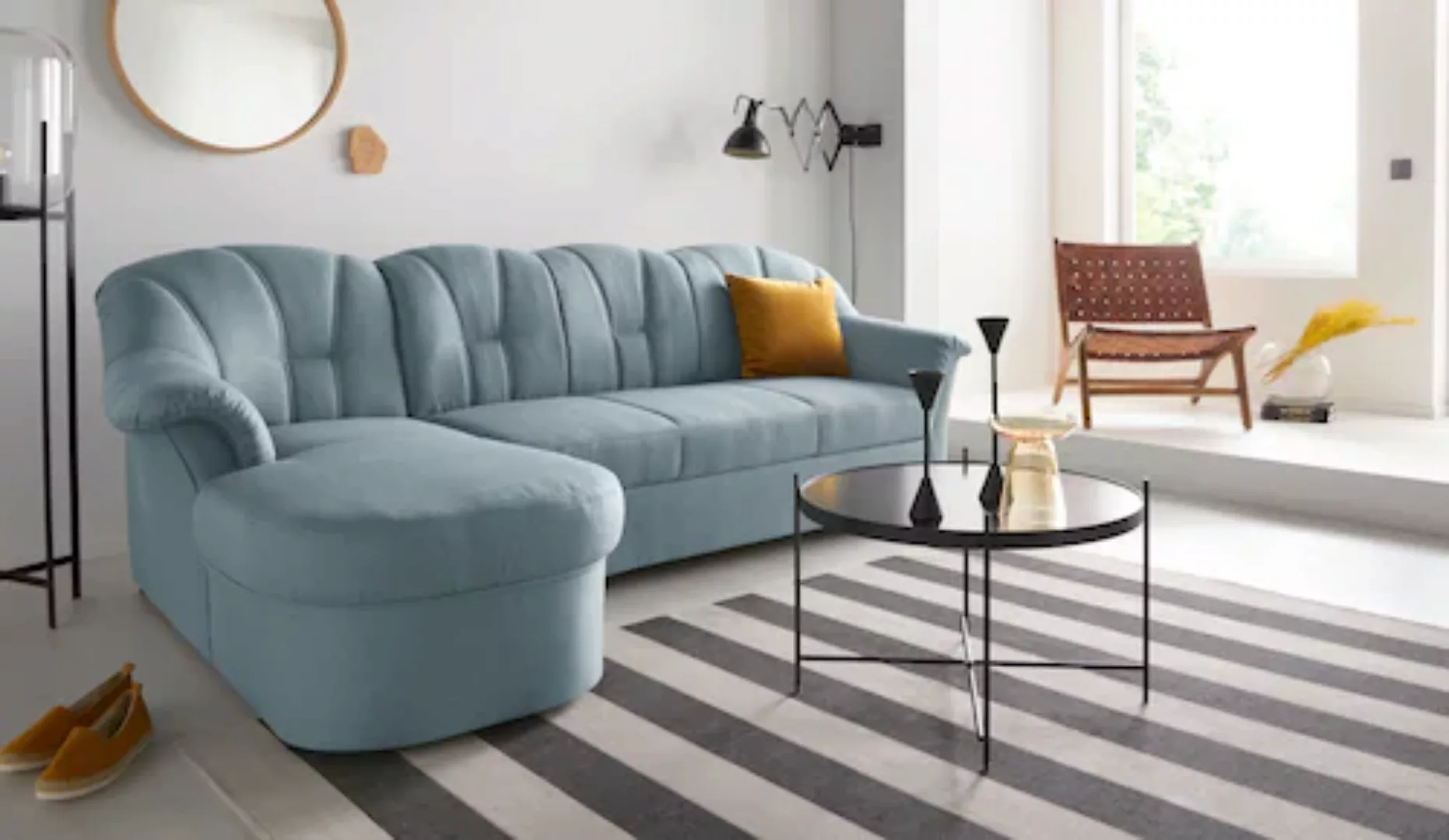 DOMO collection Ecksofa Papenburg L-Form, in großer Farbvielfalt, wahlweise günstig online kaufen