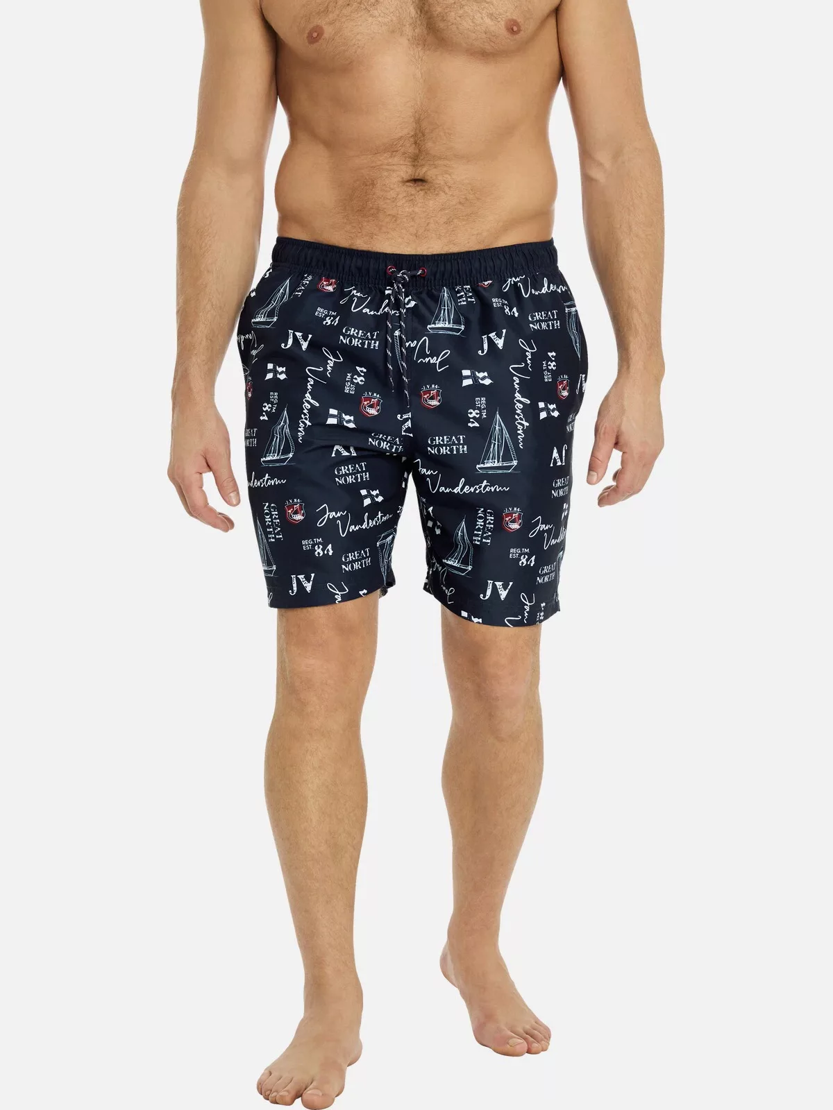 Jan Vanderstorm Badeshorts "Badeshort CORNELIS", (1 St.), mit maritimen Auf günstig online kaufen