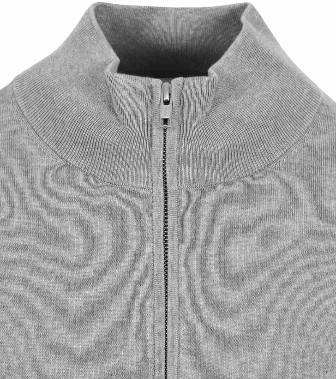 Profuomo Half Zip Pullover Luxury Grau - Größe XXL günstig online kaufen