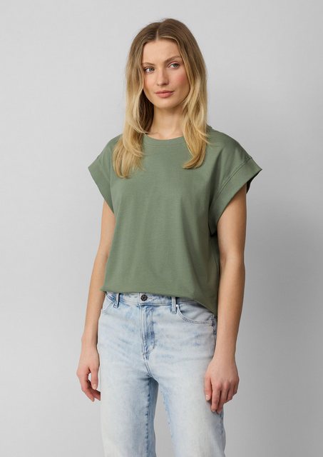 s.Oliver Shirttop T-Shirt im Relaxed Fit mit überschnittenen Schultern günstig online kaufen