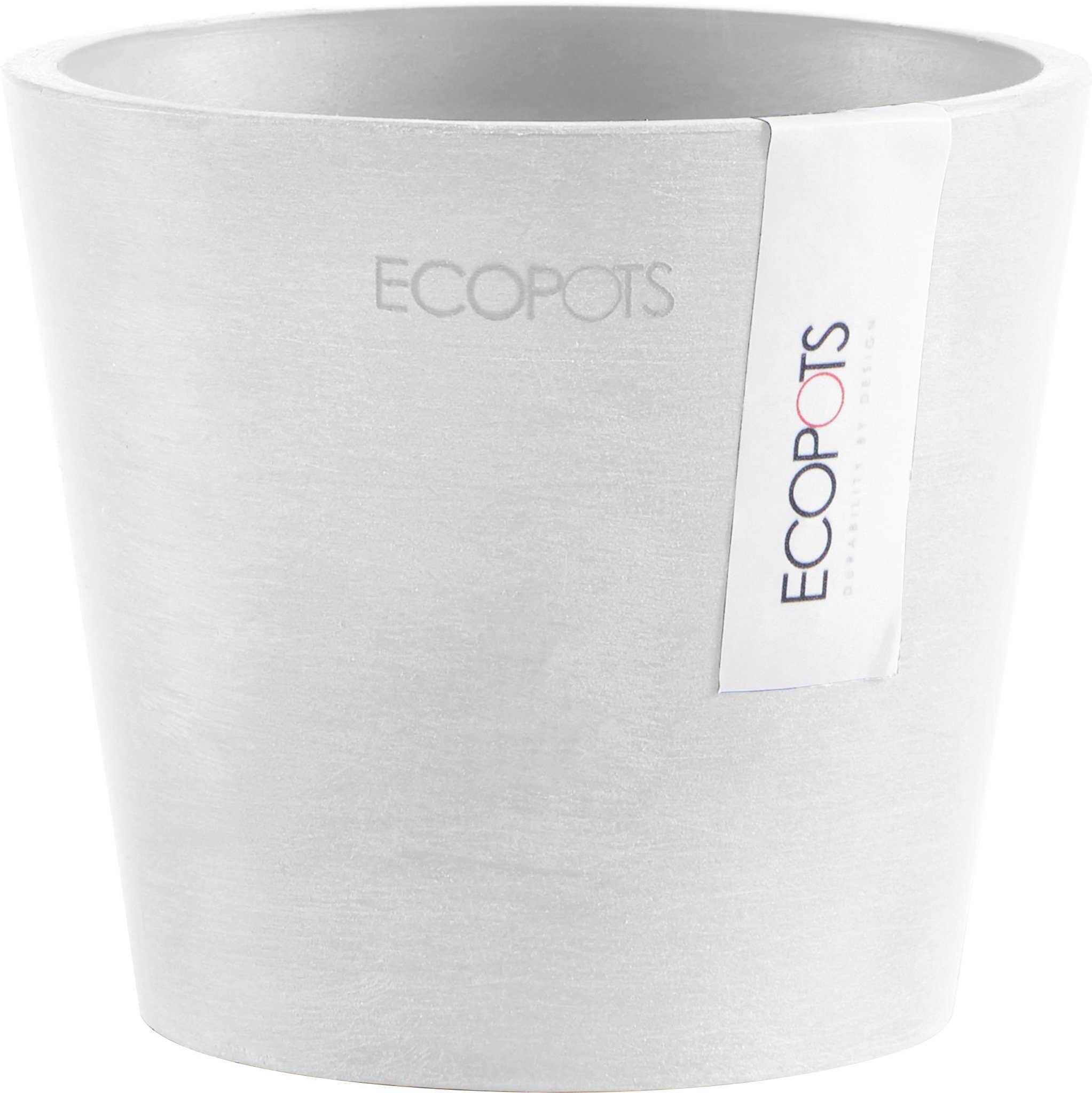 ECOPOTS Blumentopf Amsterdam Mini 10,5 Weiß, günstig online kaufen