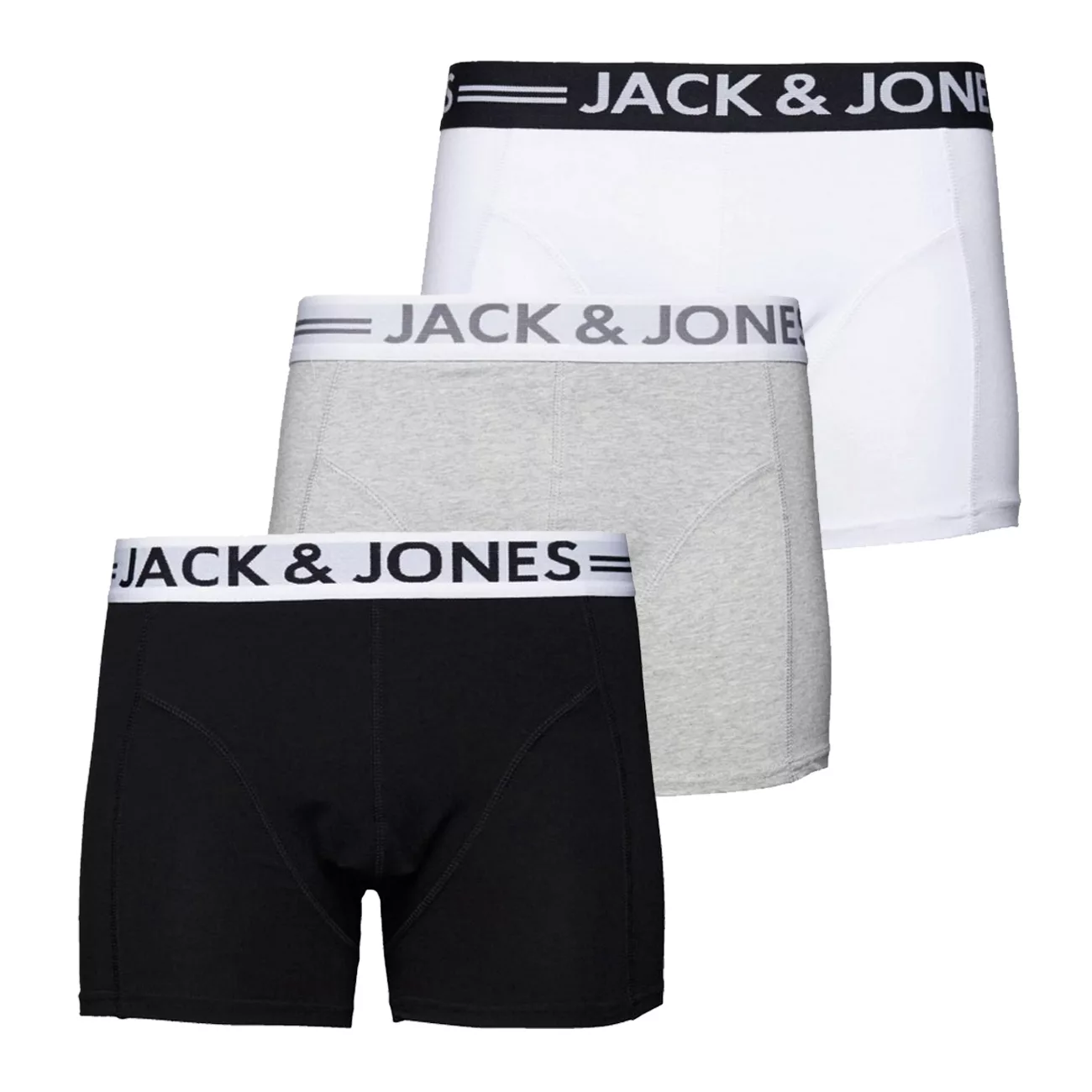 Jack & Jones Sense Boxer 3 Einheiten 2XL Black günstig online kaufen