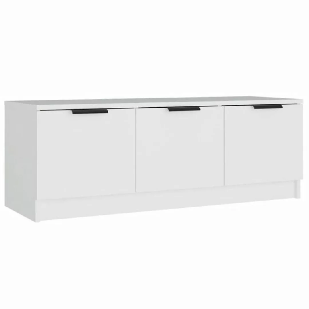 furnicato TV-Schrank Weiß 102x35x36,5 cm Holzwerkstoff günstig online kaufen