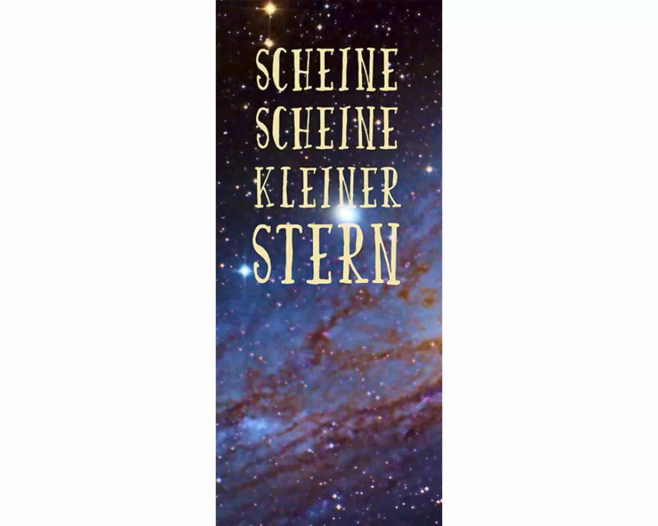 Trtapete "Kleiner Stern" 0,91x2,11 m / selbstklebende Folie günstig online kaufen