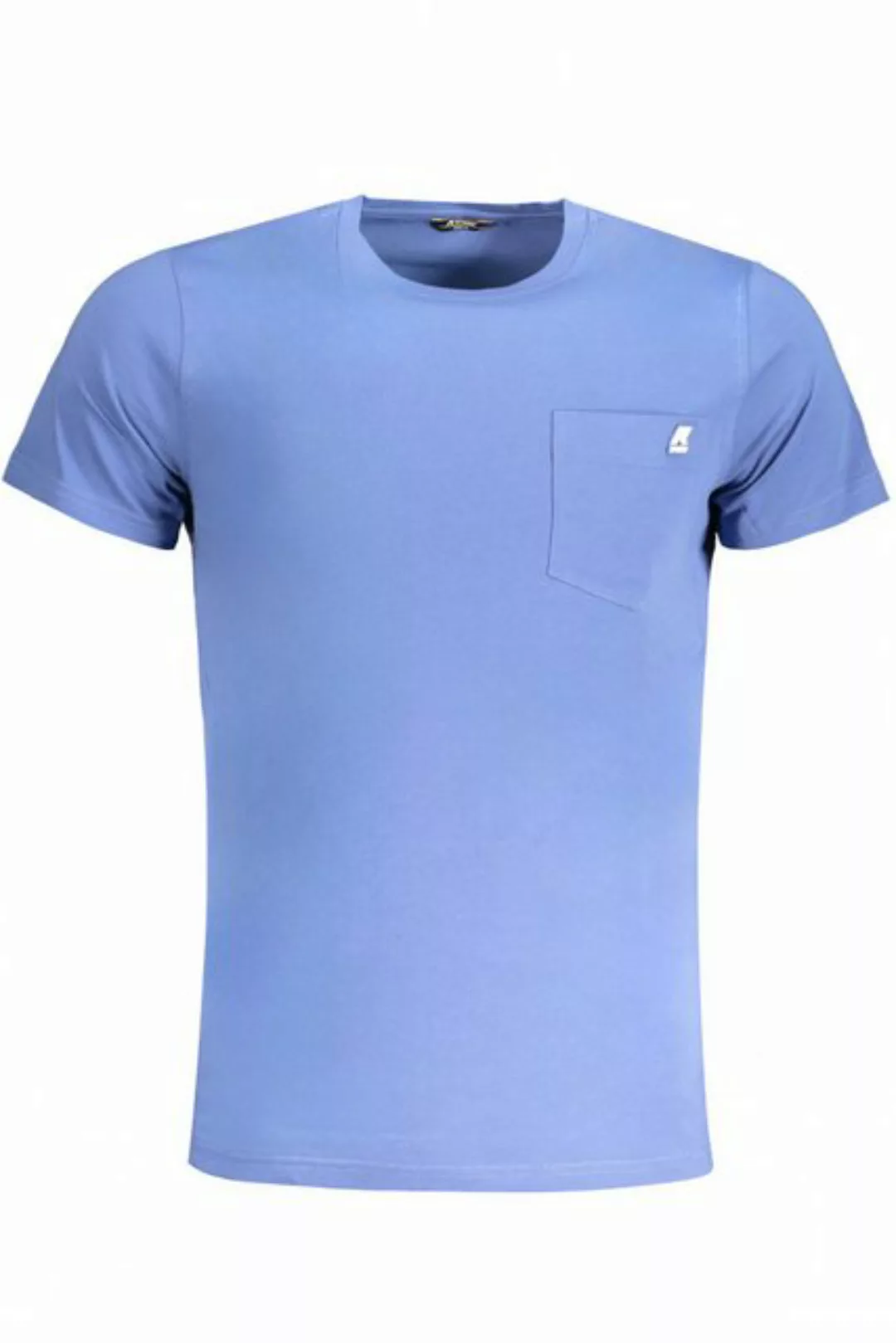 K-Way T-Shirt Herren Kurzarm T-Shirt Blau mit Brusttasche und günstig online kaufen