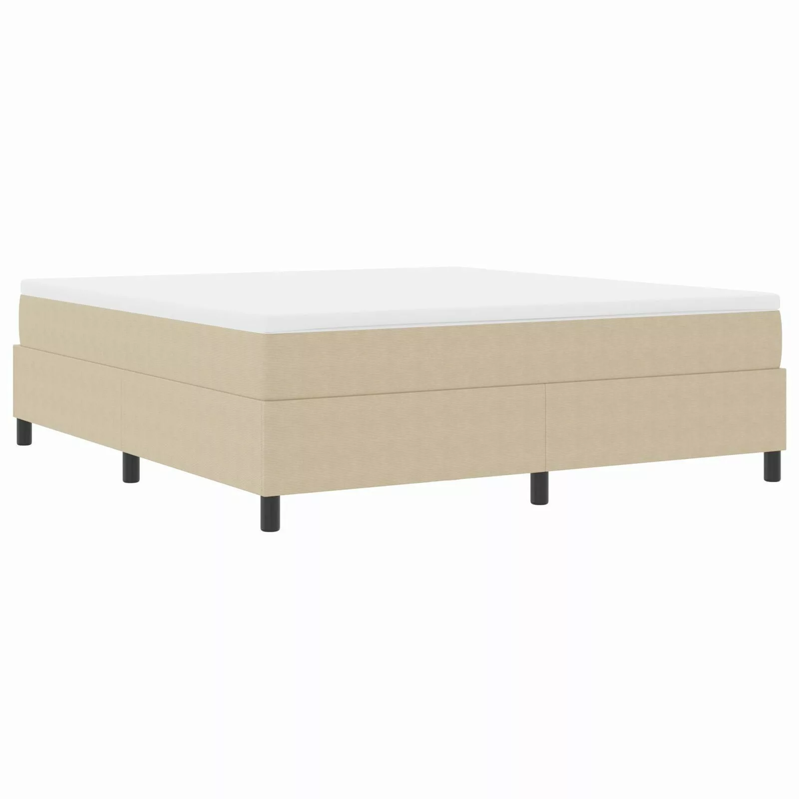 vidaXL Bett Boxspringbett Hellgrün Grau Cordstoff günstig online kaufen