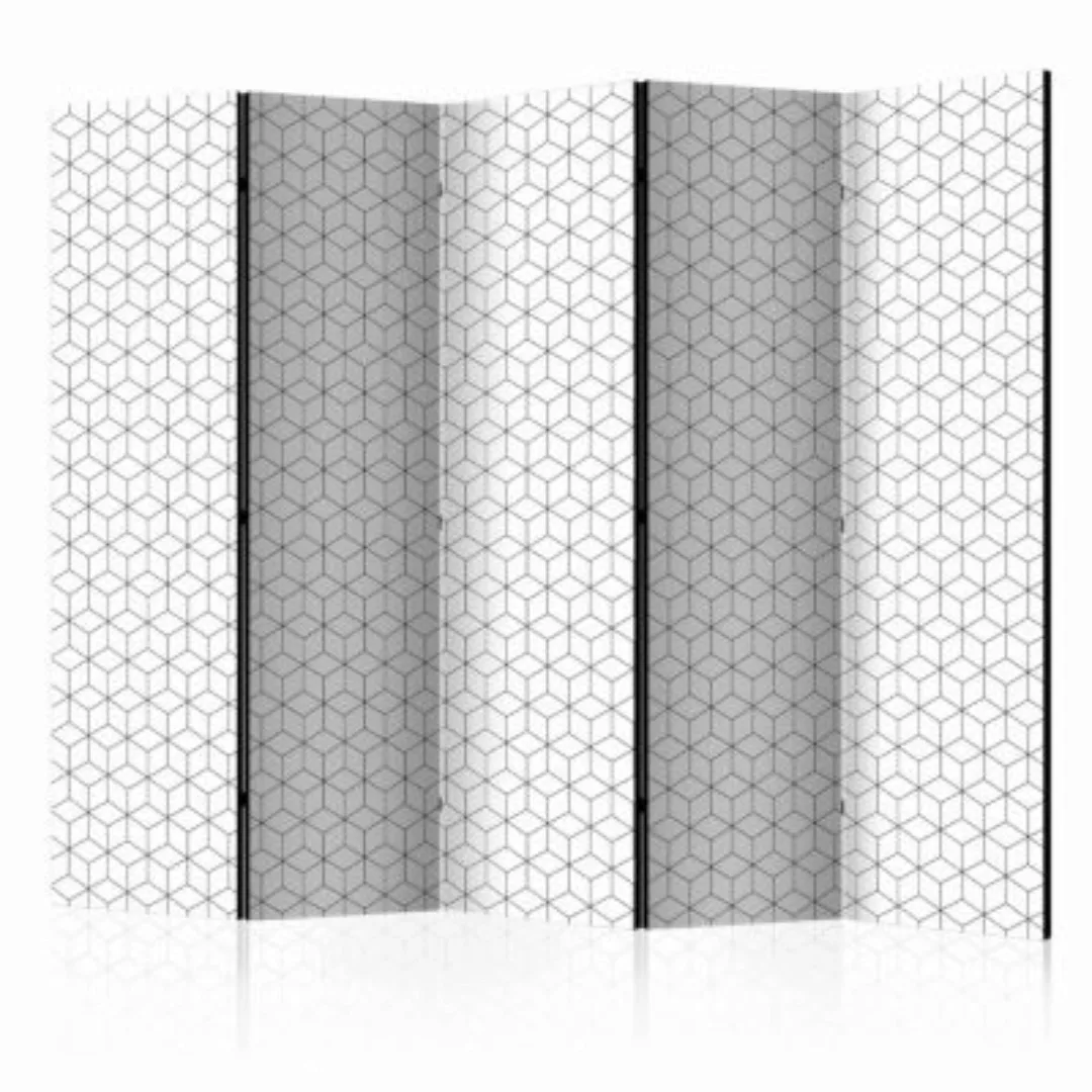 artgeist Paravent Cubes - texture II [Room Dividers] schwarz/weiß Gr. 225 x günstig online kaufen