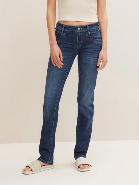 TOM TAILOR 5-Pocket-Jeans TTALEXA Straight Jeans mit Bio-Baumwolle günstig online kaufen