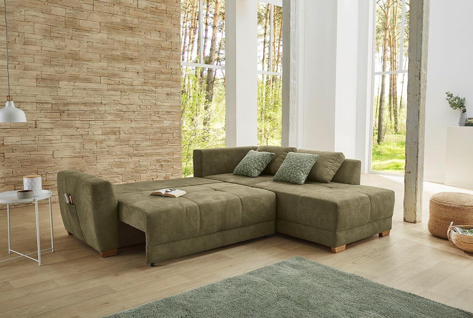Jockenhöfer Gruppe Ecksofa "Luzern L-Form", mit Bettfunktion und geräumigen günstig online kaufen