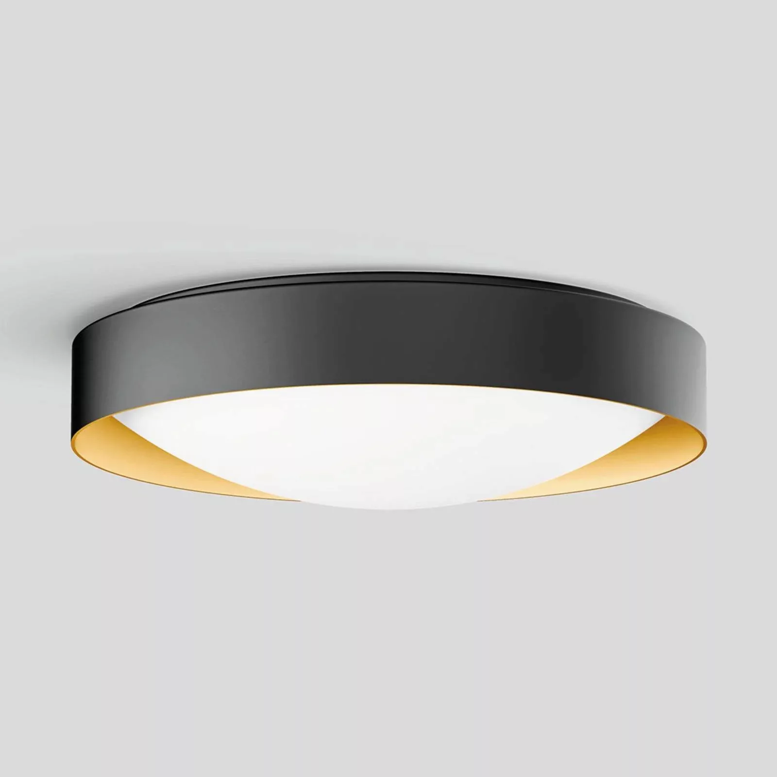 BEGA Studio Line Deckenlampe Ø36cm schwarz/messing günstig online kaufen