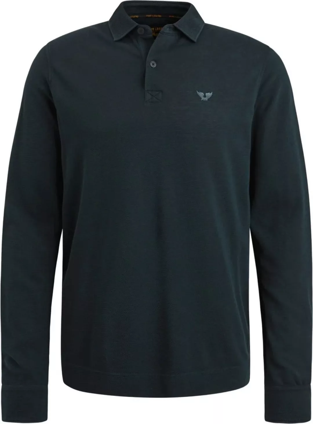 PME Legend Longsleeve Poloshirt Navy - Größe M günstig online kaufen