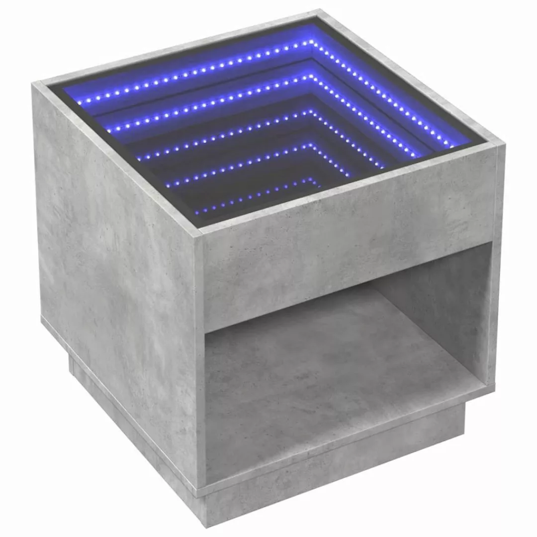 vidaXL Couchtisch Couchtisch mit Infinity-LED Betongrau günstig online kaufen