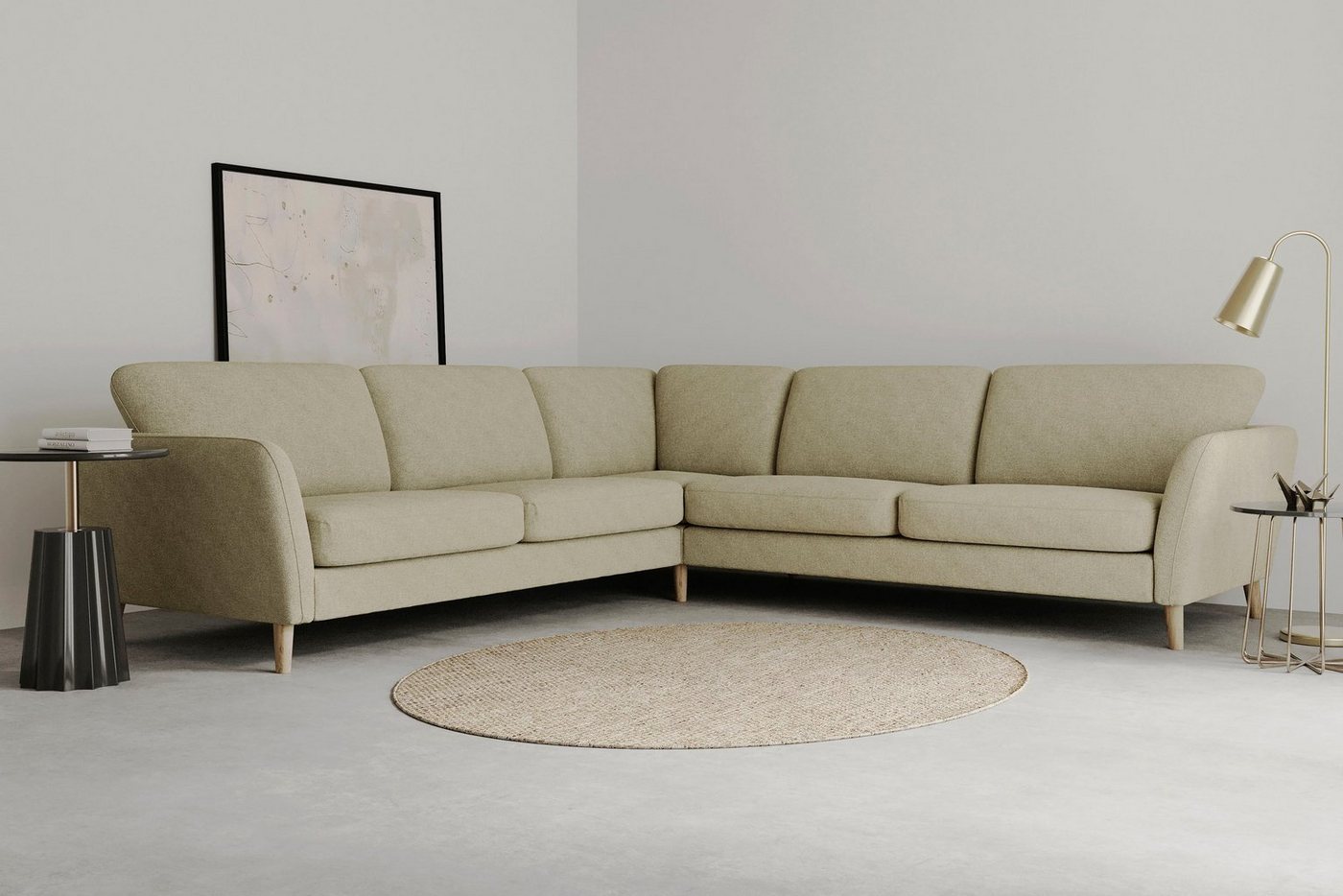 Home affaire Ecksofa "MARSEILLE 278/278 cm, L-Form,", gleichschenklig, aus günstig online kaufen