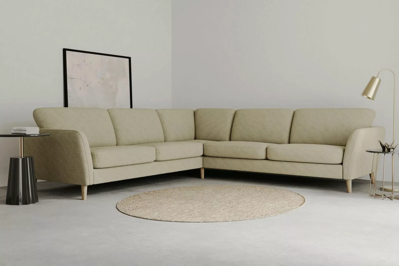 Home affaire Ecksofa MARSEILLE 278/278 cm, L-Form, gleichschenklig, aus Eic günstig online kaufen