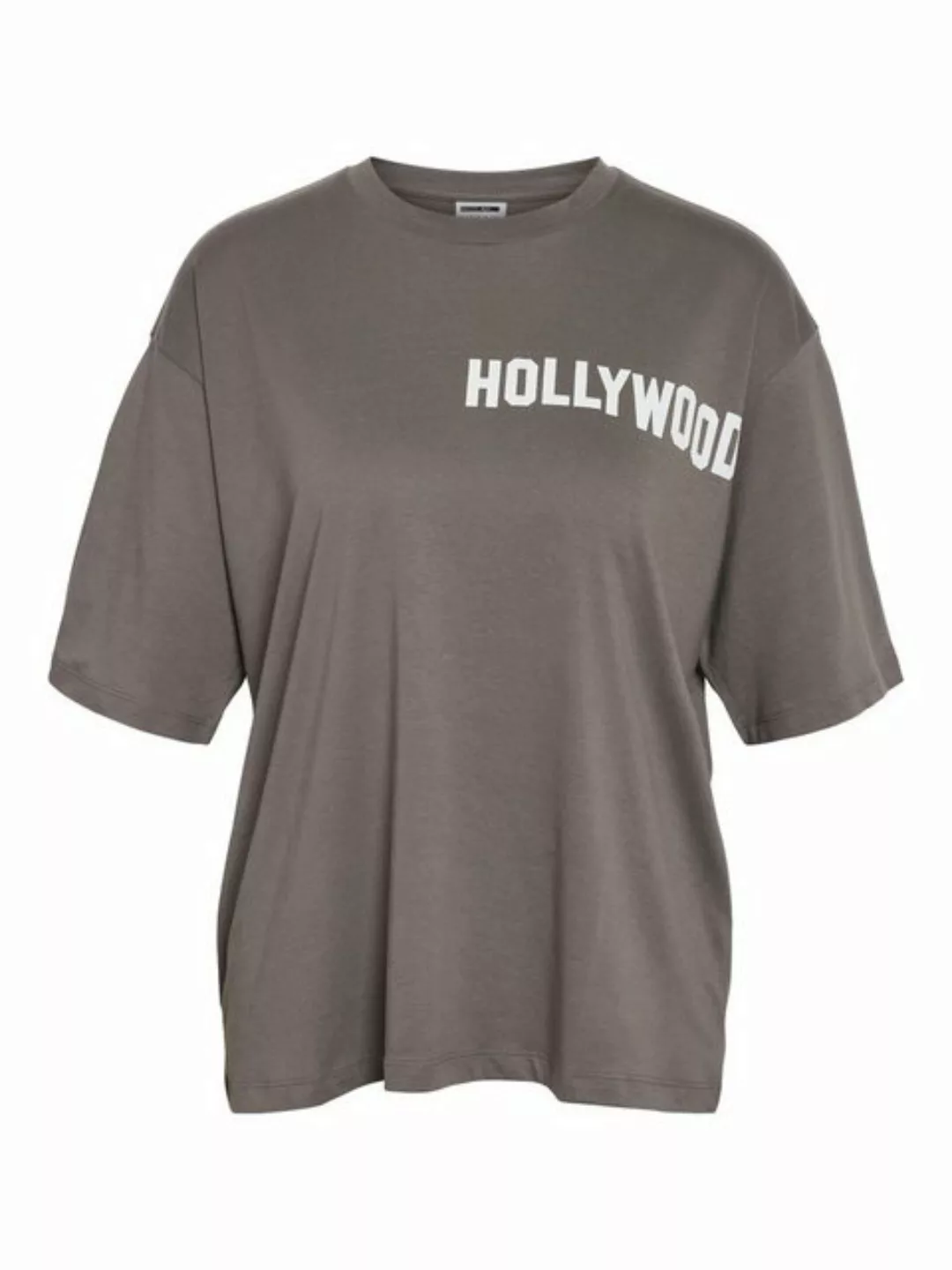 Noisy may T-Shirt Hollywood Schriftzug T-Shirt mit Rückenprint NMMILLIE HOL günstig online kaufen