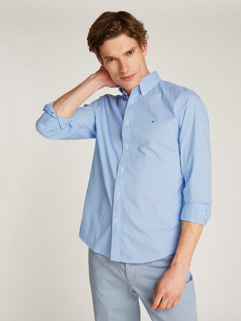 Tommy Hilfiger Businesshemd "FLEX POPLIN GINGHAM RF SHIRT", mit Karomuster günstig online kaufen