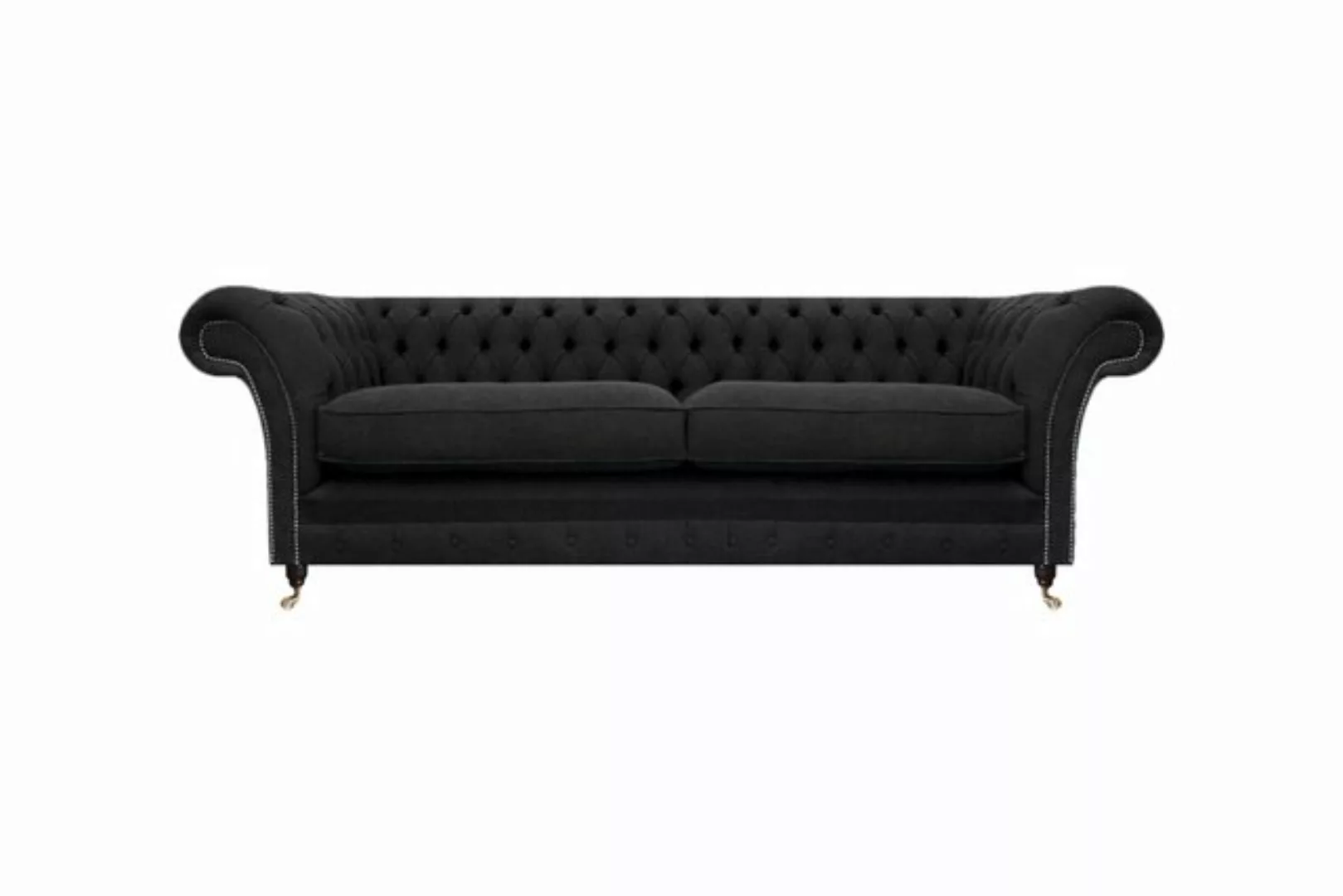 JVmoebel Chesterfield-Sofa Polstermöbel Schwarz Polstersofa Designer Sofa Z günstig online kaufen