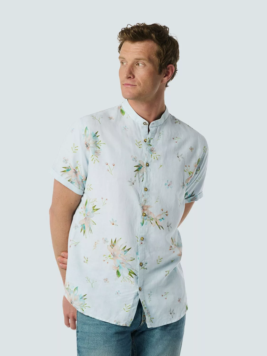 NO EXCESS T-Shirt Shirt Short Sleeve Allover Printed günstig online kaufen
