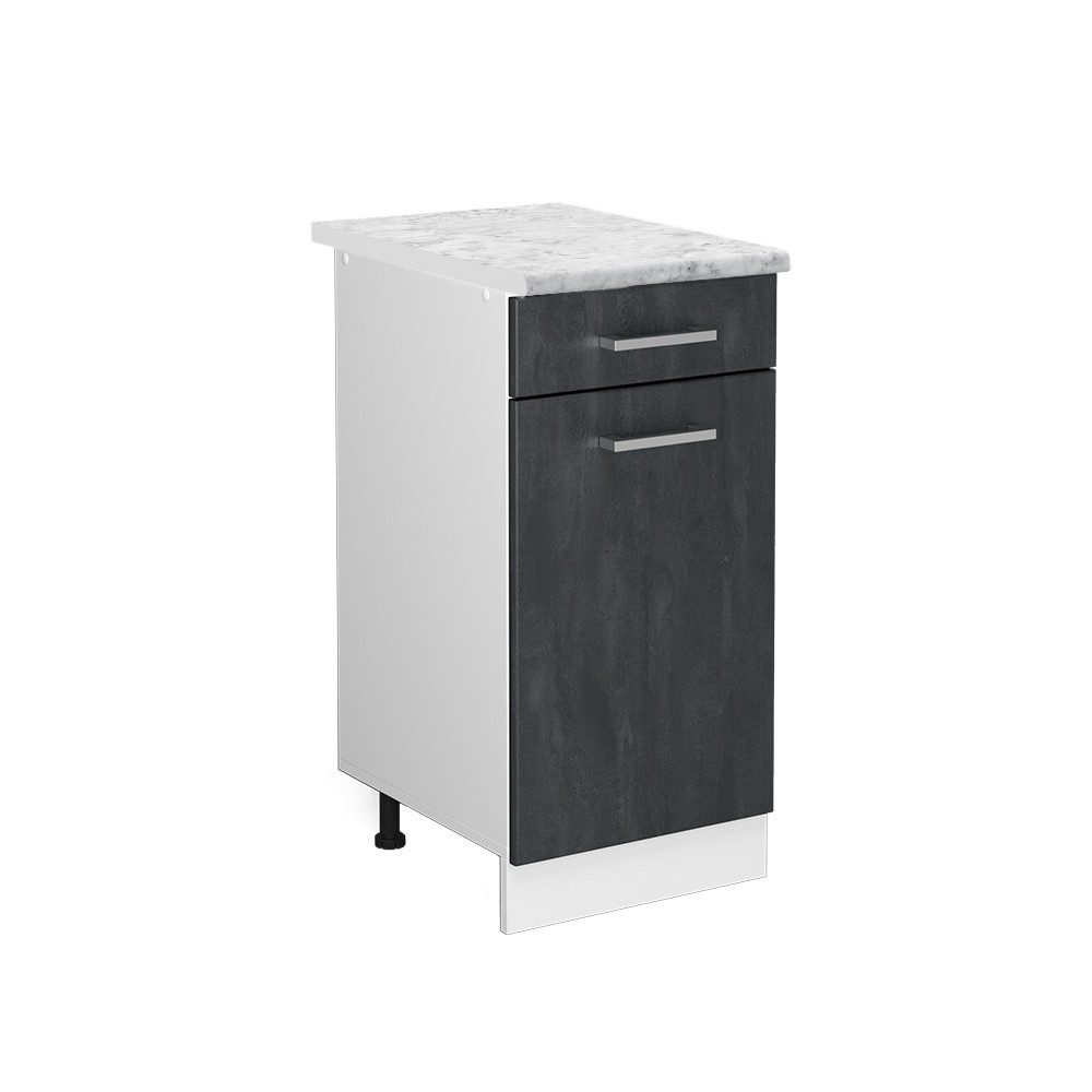 Vicco Unterschrank R-Line, Schwarz Beton/Weiß, 40 günstig online kaufen
