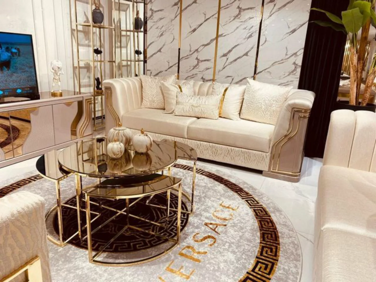 JVmoebel Sofa, Sofa 3 Sitzer Polstersofa beige Textil Sitz Design Couch Sof günstig online kaufen