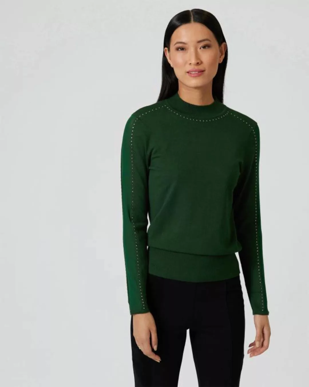 Pfeffinger Pullover mit semi-transparenten Ärmeln günstig online kaufen
