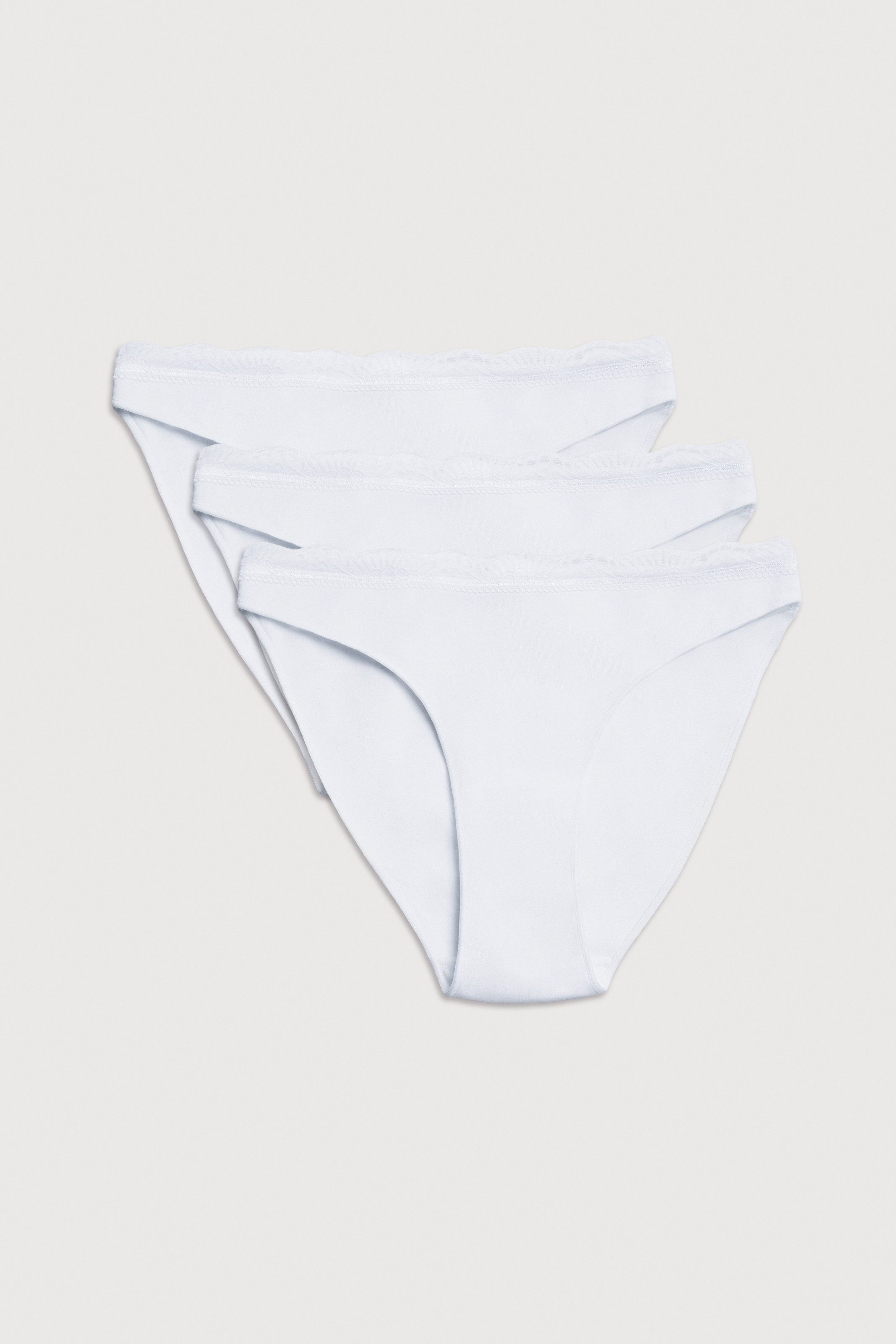 YSABEL MORA Minislip "BASIC COLLECTION COTTON WITH LACE", (3er Pack), mit f günstig online kaufen