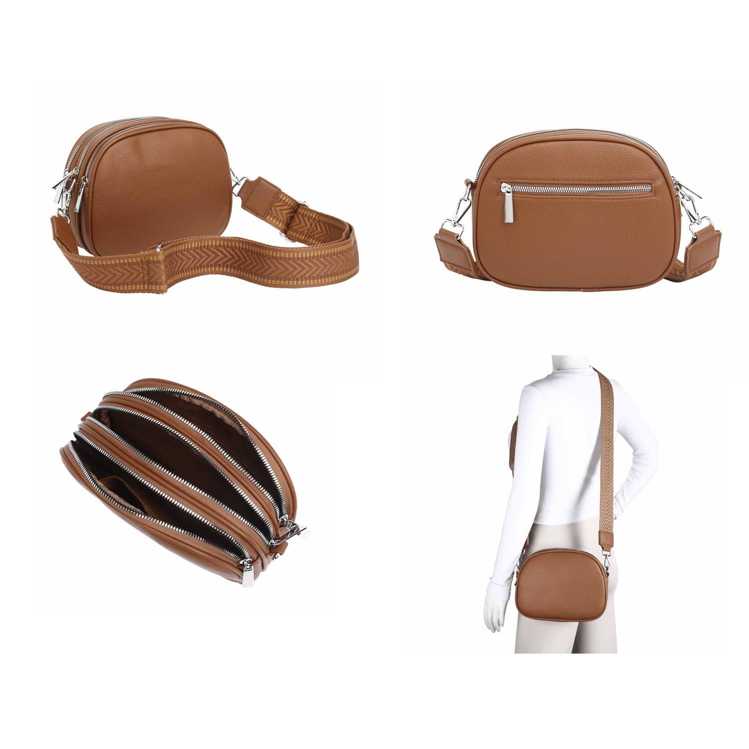 ITALYSHOP24 Schultertasche Damen Tasche Crossbody Handytasche, günstig online kaufen