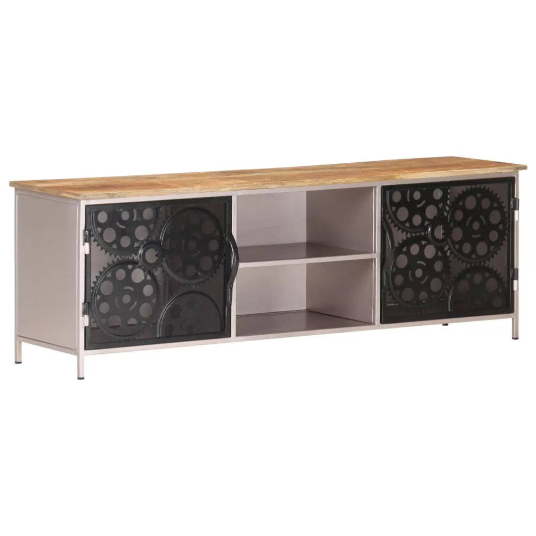 Tv-schrank 120x30x40 Cm Raues Mangoholz günstig online kaufen