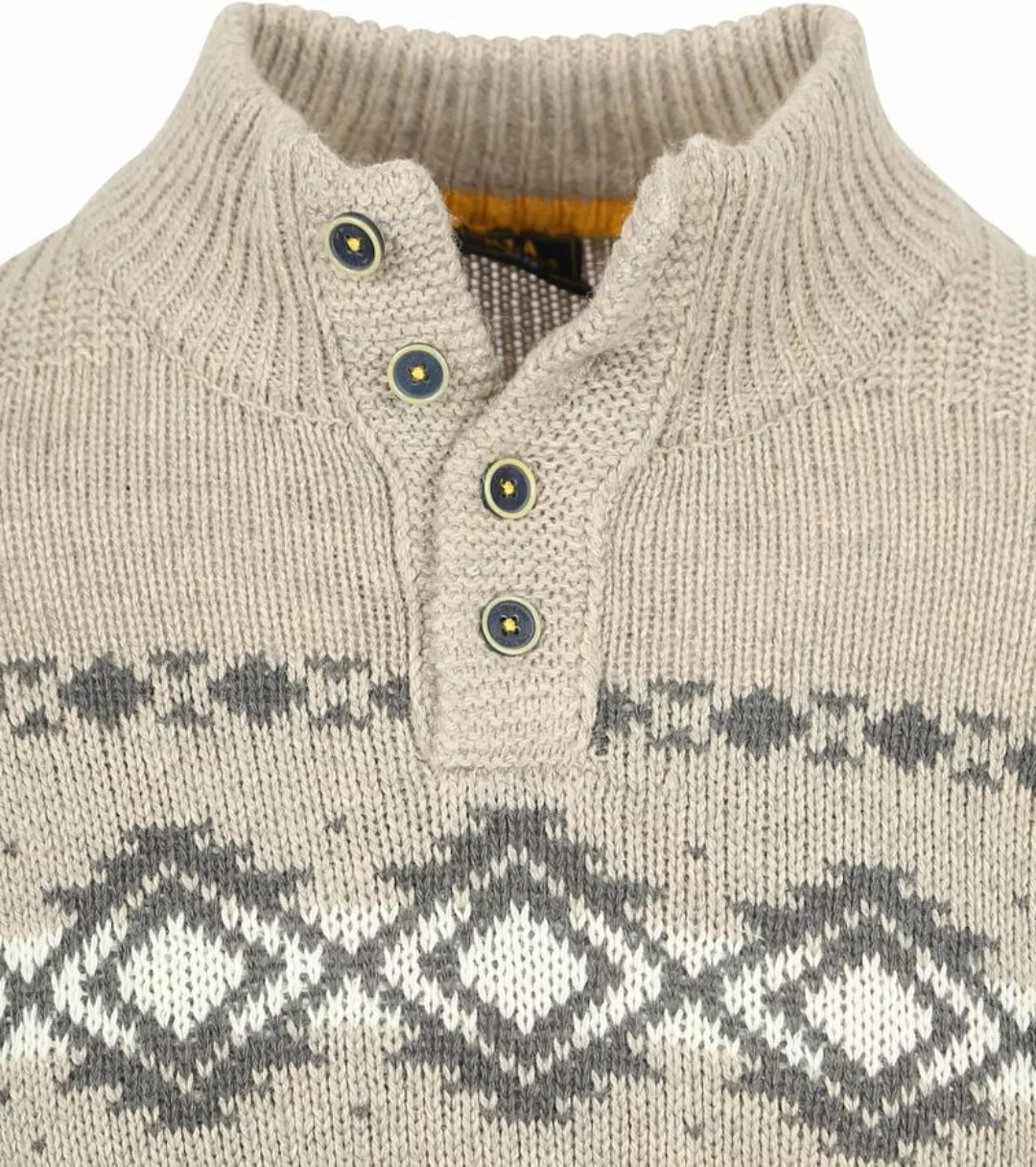 NZA Mocker Pullover Wool Mix River Greige - Größe M günstig online kaufen