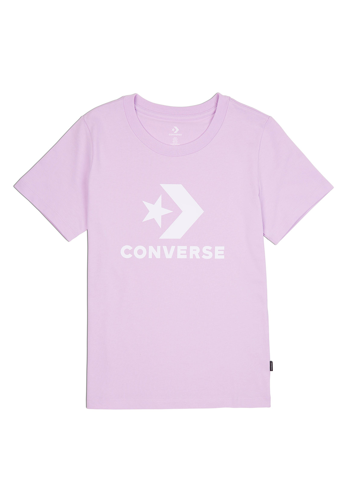 Converse Damen T-Shirt BOOSTED STAR CHEVRON TEE 10018569 Pale Amethyst Flie günstig online kaufen